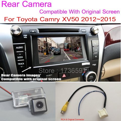 Lyudmila-pantalla Original Compatible con Toyota Camry XV50 2012 ~ 2016 RCA, vista trasera de coche, juegos de cámara, cámara de marcha atrás HD ► Foto 1/5
