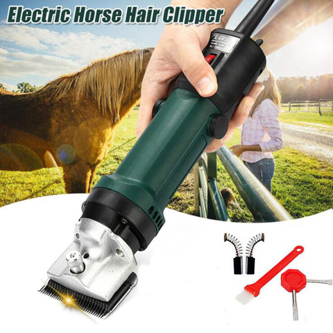 Nuevo 4 enchufe eléctrico caballo oveja cortadora 690 W Equine animales cizalla máquina recortadora cortadora de pelo ► Foto 1/6