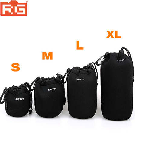 Bolsa para cámara S/M/L/XL Estuche para gafas impermeable bolsa de neopreno Protector suave para Canon Nikon Sony Sigma Tamron accesorios para lentes ► Foto 1/6