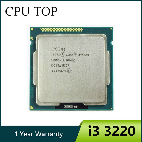 Núcleo Original i3 3220 procesador Dual Core 3,3 GHz LGA 1155 TDP 55W 3MB de caché con Gráficos HD Desktop CPU ► Foto 1/3