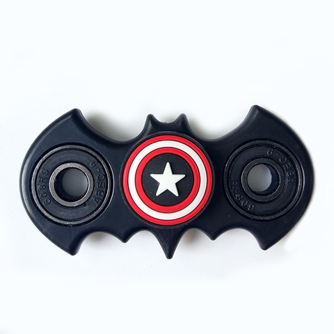 Spinner Antiestrés con forma de Batman, juguete antiestrés para aliviar el estrés, Capitán EDC, autismo, América ► Foto 1/6