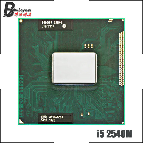 Intel Core i5 i5-2540M 2540M SR044 2,6 GHz Dual-Core Quad-Hilo de procesador de CPU 3M 35W hembra G2 / rPGA988B ► Foto 1/1