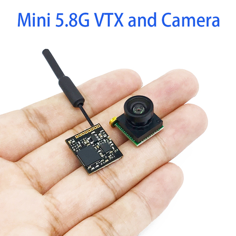 Mini 5,8G 40CH 25 mw/100 mW potencia transmisor ajustable compatible con Audio inteligente y 600TVL 170 grados Mini cámara FPV para Dron FPV ► Foto 1/6