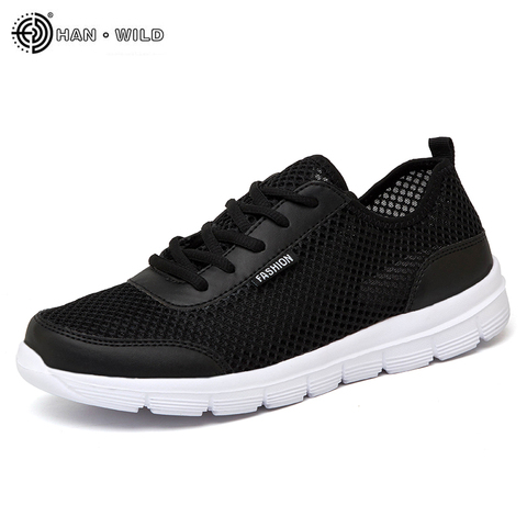 2022 zapatos de hombre zapatillas de verano transpirables zapatos casuales pareja amante moda encaje hombres malla zapatos planos talla grande ► Foto 1/6