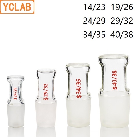 YCLAB-Tapón de cristal hueco, 14/23, 19/26, 24/29, 29/32, 34/35, 40/38, Boca de tierra estándar, equipo de química de laboratorio ► Foto 1/6