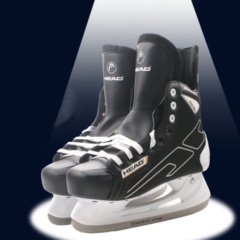 Invierno patines de Hockey sobre hielo profesionales zapatos de patinaje sobre hielo de la hoja zapato PU térmica espesar cómodo principiantes adultos, adolescentes niños ► Foto 1/6
