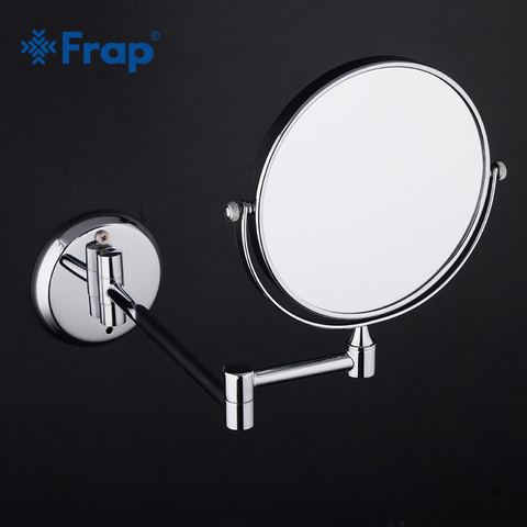 FRAP-Espejos de baño de aumento, espejos modernos para baño con brazo extensible, montaje en pared, accesorios cromados ► Foto 1/1