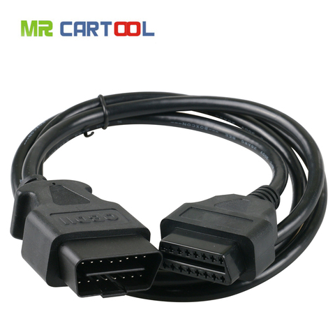 Mr Cartool-Cable de extensión OBD2 de 16 Pines, 1,5 m, ELM327 ODB2, 16 Pines, ELM327 OBD II, interfaz de conector de Cables ► Foto 1/5