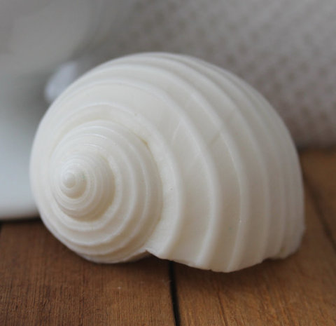 Molde de silicona con forma de concha de perla para jabón, hecho a mano, concha, molde para jabón con forma de concha, decoración de pasteles, Fondant ► Foto 1/6