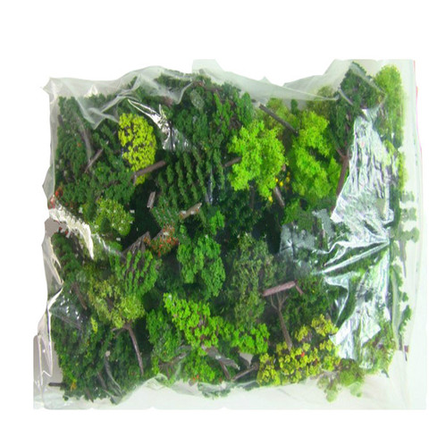 30 unids/lote modelo árboles verdes alambre mezclado y modelo de plástico paisaje tren diseño jardín paisaje miniatura ► Foto 1/6