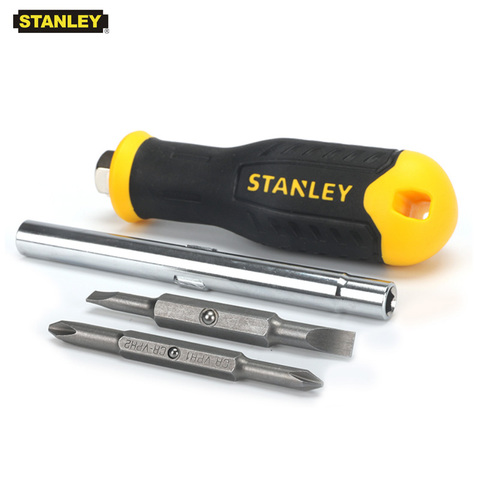 Stanley 4 piezas 6 función multitul destornillador kit reemplazo poco giro de tuerca 6 en 1 nutscerwdriver Cr. acero ► Foto 1/5