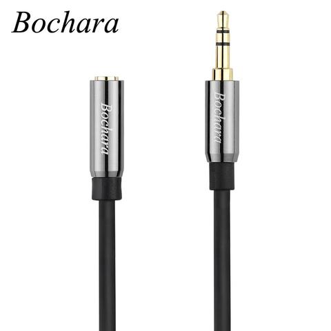 Bochara-Cable de extensión de Audio, conector macho a hembra, 3,5mm, M/F, blindado, chapado en oro, para auriculares de altavoz, 1,8 m, 3m, 5m, 10m, 15m, 20m ► Foto 1/5