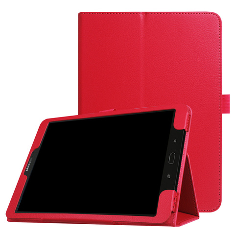 Para Samsung Galaxy Tab S3 9,7 T820 T825 caso Folio Flip de cuero de la PU Funda cubierta Tab S3 9,7 T820 Stand de lápiz titular apropiado Tablet ► Foto 1/6