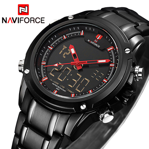 Reloj de pulsera de cuarzo para Hombre, Reloj deportivo NAVIFORCE, Reloj militar para Hombre, Reloj masculino de acero completo, Reloj masculino, Reloj Hombre 2022 ► Foto 1/6