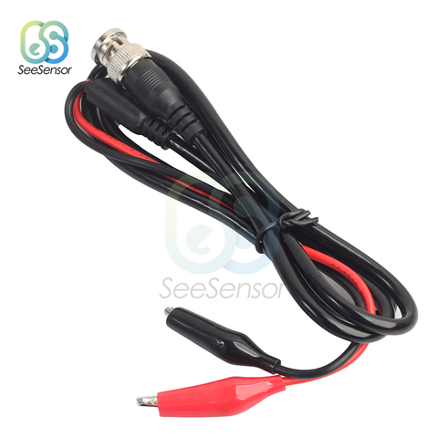 Conector macho BNC Q9, pinza de cocodrilo Dual, sonda de osciloscopio, cables de prueba, pinzas de cocodrilo, accesorios de osciloscopio ► Foto 1/5