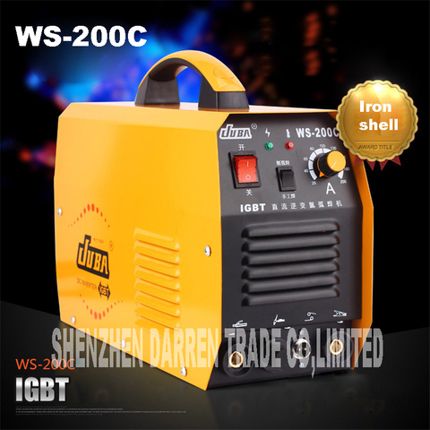 Soldador TIG IGBT de WS-200C portátil, inversor de argón, soldadora Tig de arco de argón, soldador TIG/MMA 200amp 2 en 1 ► Foto 1/1