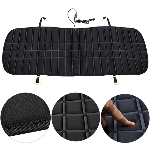 Calentador de cojín para asiento trasero de coche, calentador de 12V, cubierta de invierno para asientos de coche, protección contra el frío, mantiene el calor ► Foto 1/6