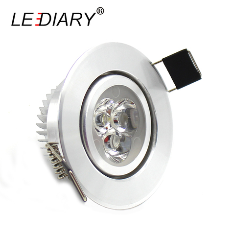 LEDIARY LED empotrado techo Downlights CE cocina luminaria 110-240 V 3 W 5 W 55mm 70mm 90mm agujero cortado Spot lámpara ángulo ajustable ► Foto 1/6