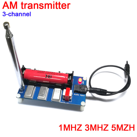 Transmisor AM de 3 canales DYKB 1MHZ 3MHZ 5MZH con antena para receptor de radio transmisor o teléfono ► Foto 1/2