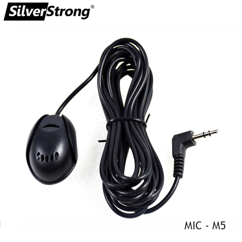 SilverStrong-micrófono externo para reproductor de DVD de coche, dispositivo profesional de 50Hz-20 kHz, micrófono de 3,5mm, GPS, Bluetooth, llamada con manos libres ► Foto 1/6