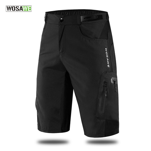 WOSAWE-pantalones cortos de Ciclismo para hombre, pantalón corto transpirable y holgado para Ciclismo de montaña y Motocross ► Foto 1/6