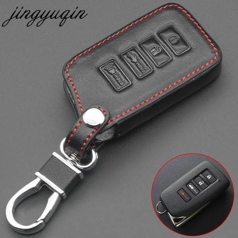Jingyuqin-Funda de cuero con 4 botones para llave de coche, funda para mando a distancia para Lexus NX 200 NX300H RX 350 450H ES 350 ES 300h ► Foto 1/3