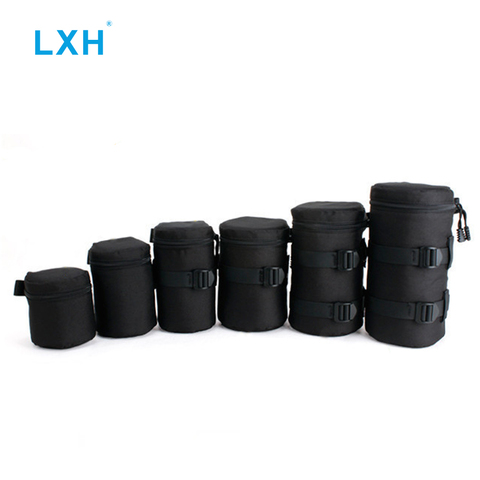 LXH-Bolsa de lente de cámara DSLR para accesorios de fotografía, Estuche para gafas de nailon resistente al agua para Canon Nikon Sony ► Foto 1/6