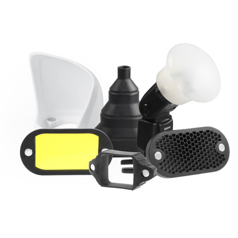 Kit de accesorios de Flash magnético Selens 7 filtros de Color rejilla de panal esfera rebote Snoot Grip Modificador de iluminación para Speedlite ► Foto 1/6