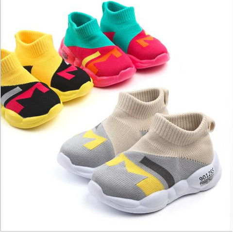 Zapatos de primavera para niños pequeños, zapatillas informales de malla con fondo suave, transpirables, para primeros pasos ► Foto 1/6