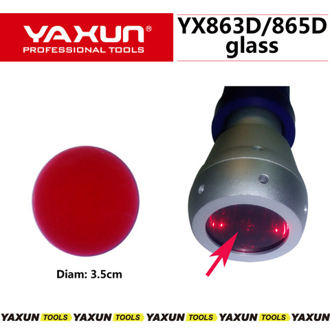 Diámetro 3,5 cm de vidrio para YAXUN 865D/863D Estación de infrarrojos... IRDA infrarrojo Estación de retrabajo de BGA partes ► Foto 1/1