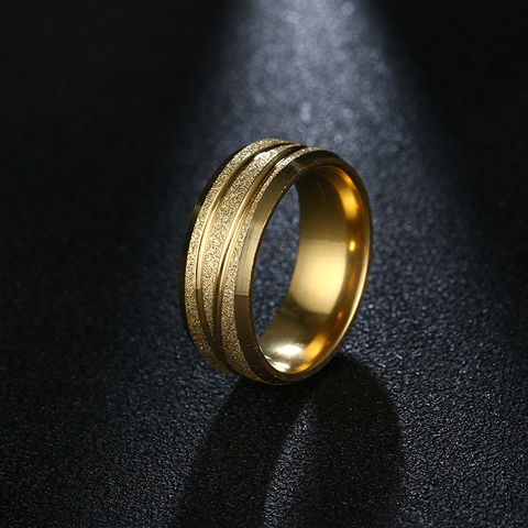 DOTIFI-anillos de acero inoxidable 316L para mujer, sortija de compromiso con Cruz X dorada, joyería de boda ► Foto 1/6