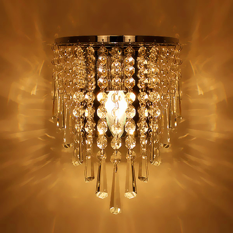 Lámpara de araña de cristal moderna, accesorio de iluminación E14, luces LED de pared, lámparas led de pared ► Foto 1/6