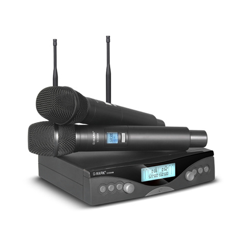 G-MARK G320AM-Sistema con micrófono inalámbrico, profesional, UHF, Frecuencia ajustable de mano automática, recepción de 100M ► Foto 1/6