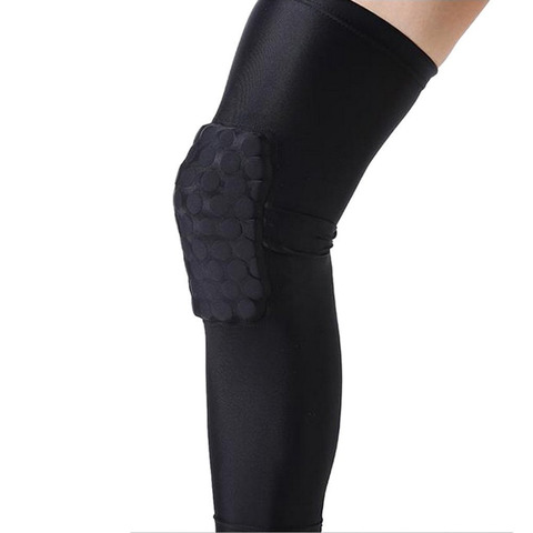 La rodilla almohadillas blanco y negro deportes soporte de protección de voleibol, baloncesto de la pierna para niños chicos chicas ► Foto 1/6