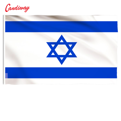 90x60 cm Israel Bandera Nacional estrella judía de Magen David israelí país bandera NN003 ► Foto 1/6