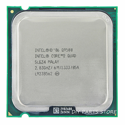 INTEL Core 2 Quad Q9500 Socket LGA 775 CPU procesador 2,8 GHz/6 m/1333 GHz ► Foto 1/2