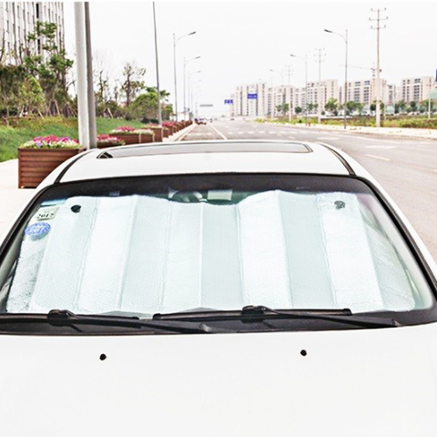 1 unid 130 cm * 60 cm UV proteger Ventana de coche Auto parabrisas parasol cubierta delantera trasero para el coche de alta calidad ► Foto 1/6