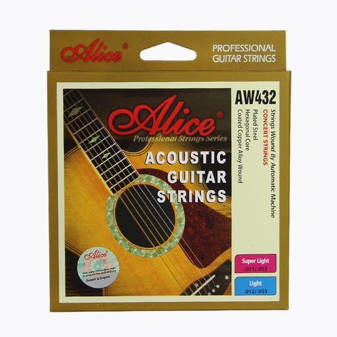 Alice-5 Juegos de cuerdas de Guitarra acústica, AW432, accesorios de Guitarra profesional ► Foto 1/6