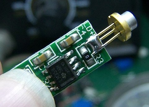 Placa de circuito del conductor del láser rojo y verde de 50-250 mW/corriente constante ► Foto 1/4