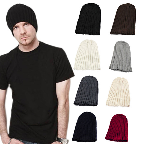 Gorros de punto para hombre y mujer, turbante de Color sólido, informal, para mantener el calor, Crochet, moda coreana, Otoño Invierno, Unisex ► Foto 1/6