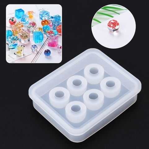 Molde de silicona 12mm bola cubo 3D de la joyería de DIY colgante de collar hacer herramientas epoxi resina pastel decoración Fondant moldes de eucalipto cabuj 40mm ► Foto 1/6