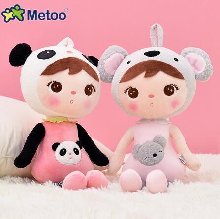 Animales de peluche kawaii de 49cm para niños, juguetes de dibujos animados para niñas, regalo de cumpleaños y Navidad, muñeco Keppel Panda Baby Metoo ► Foto 1/6