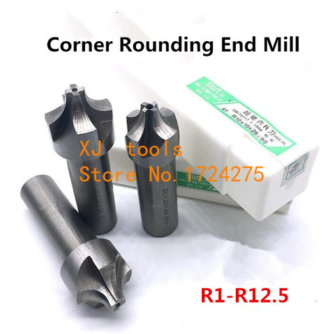 R1-R12.5mm de extremo de redondeado de esquina HSS, fresa de extremo cóncavo de extremo con boquilla de bola, (R2/R3/R4/R5/R6/R7/R8/R9), 2/4 ► Foto 1/1