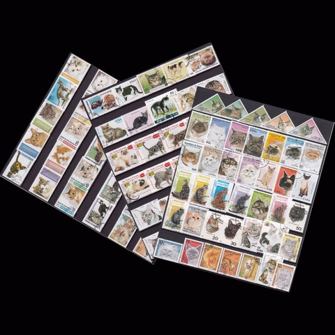 50 unids/lote diferentes tema Animal gato utilizado franqueo sellos con marca de correos para la recogida postal stampel ► Foto 1/4