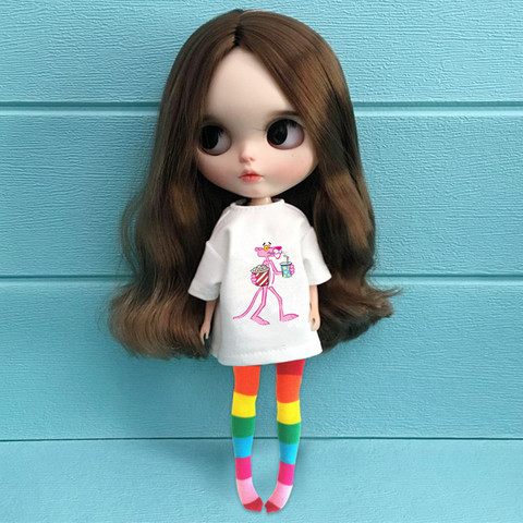 2 unids/set 30 cm Blyth muñeca ropa de moda T-shirt + jeans calcetines para Barbi camisa 1/6 muñeca Ropa Accesorios ► Foto 1/5