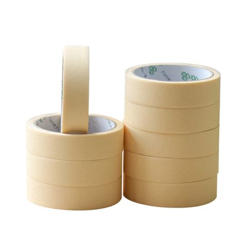 Rollo de cinta adhesiva de 10mm, 15/20/30mm, cinta de una sola cara, papel crepé para pintura al óleo, decoración de pintor, 20m ► Foto 1/4