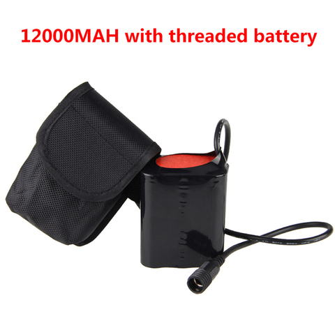 Paquete de batería de 8,4 v y 12000 mAh para luces Led X2 X3 para bicicleta, lámpara para bicicleta con bolsa de batería ► Foto 1/2
