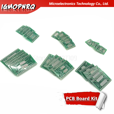 30 piezas PCB Board Kit SOP24 SOP8 SOP14 SOP16 SOP20 SOP28 SMD a DIP Adaptador convertidor placa SOP 8 14 16 20 24 28 ► Foto 1/1