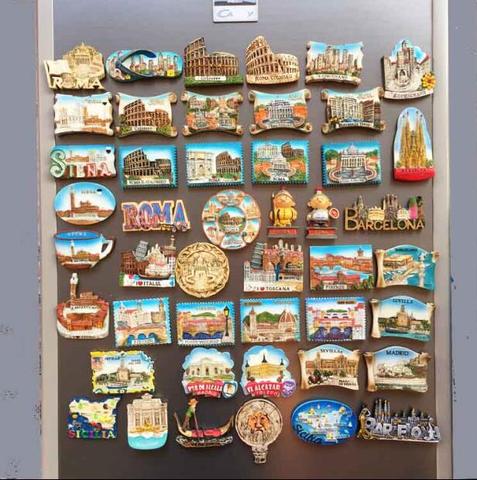 Imán de nevera para viaje, pegatinas magnéticas para decoración del hogar, recuerdos de viaje, San Gimignano, Tucán, Italia ► Foto 1/6