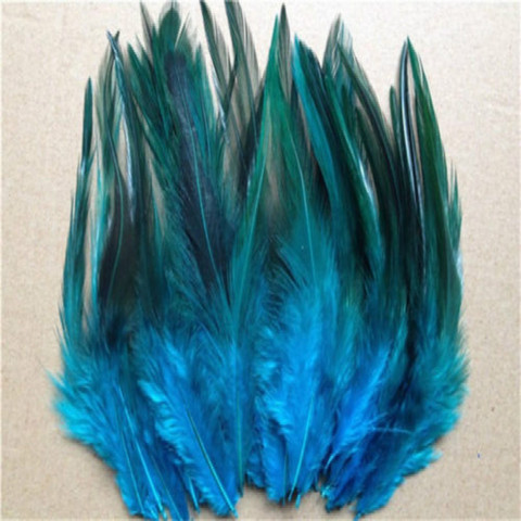 Plumas de faisán naturales para cuello, plumas de alta calidad, color azul cielo, 10-15cm/4-6 pulgadas, venta al por mayor, 50 Uds. ► Foto 1/1